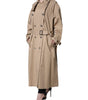 Dolce & Gabbana Khaki Double Breasted Trench Coat Jacket
