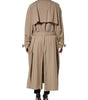Dolce & Gabbana Khaki Double Breasted Trench Coat Jacket