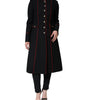 Dolce & Gabbana Black Single Breasted Trench Coat Jacket