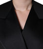 Dolce & Gabbana Black Polyester Double Breasted Coat Jacket
