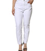 Dolce &amp; Gabbana White Cotton Stretch AUDREY Skinny Jeans