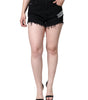 Short en coton stretch noir Dolce & Gabbana avec strass