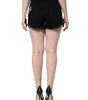 Short en coton stretch noir Dolce & Gabbana avec strass
