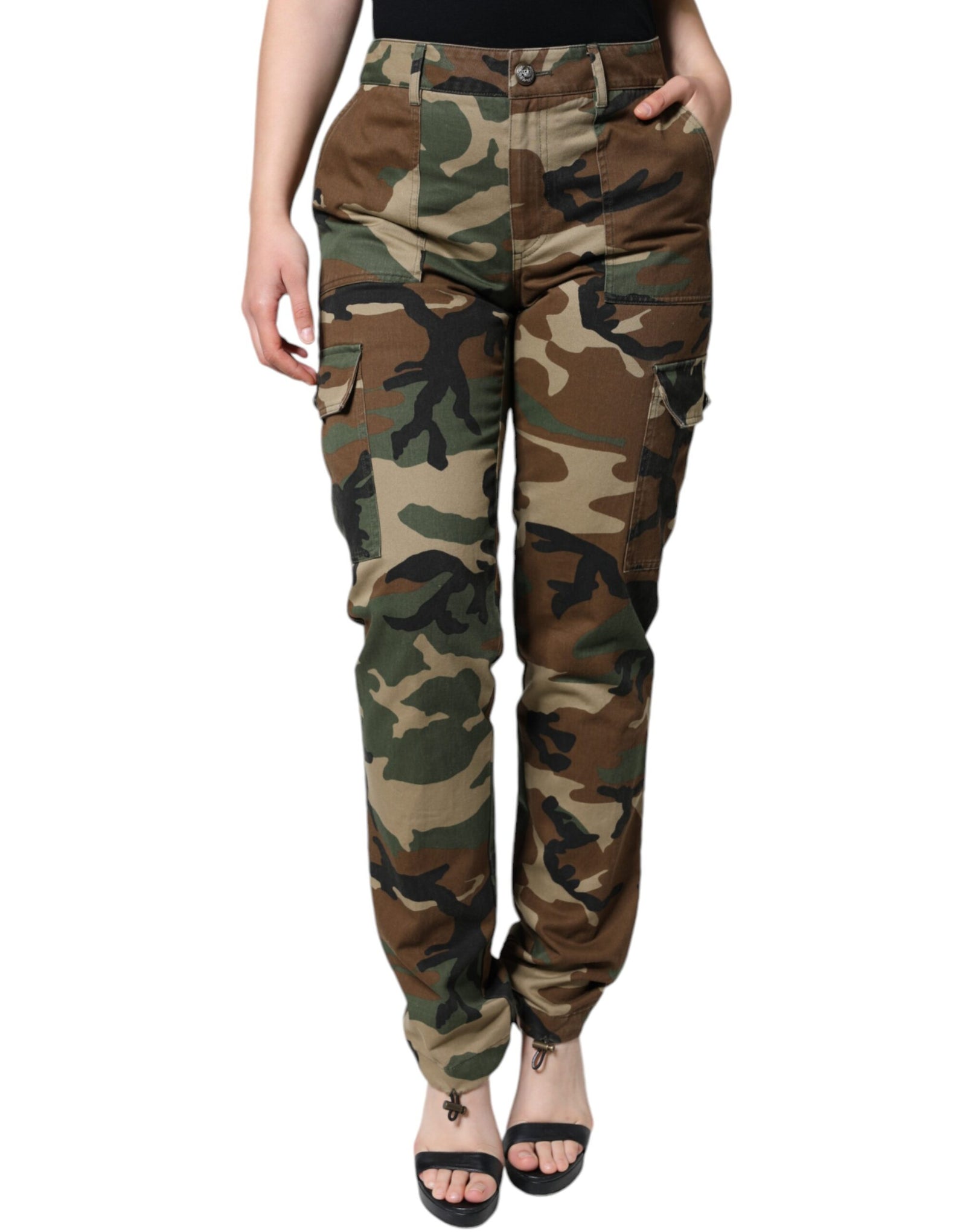 Dolce &amp; Gabbana Multicolor Camouflage Cargo Pants