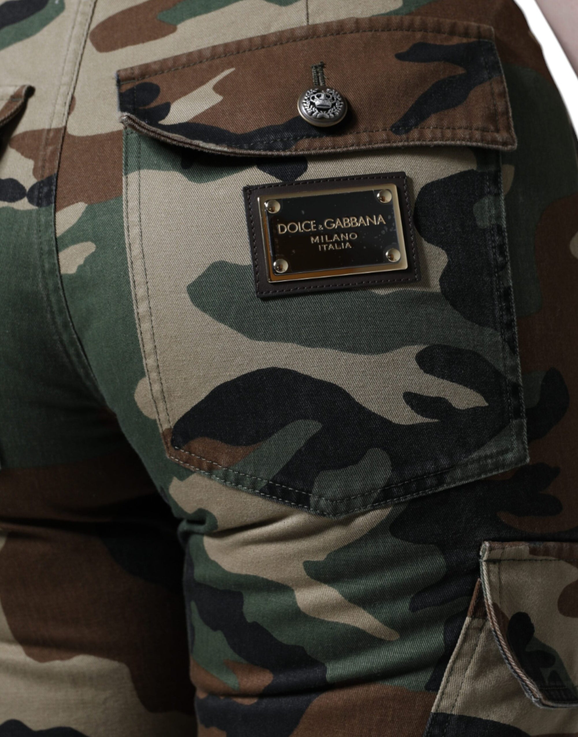 Dolce &amp; Gabbana Multicolor Camouflage Cargo Pants