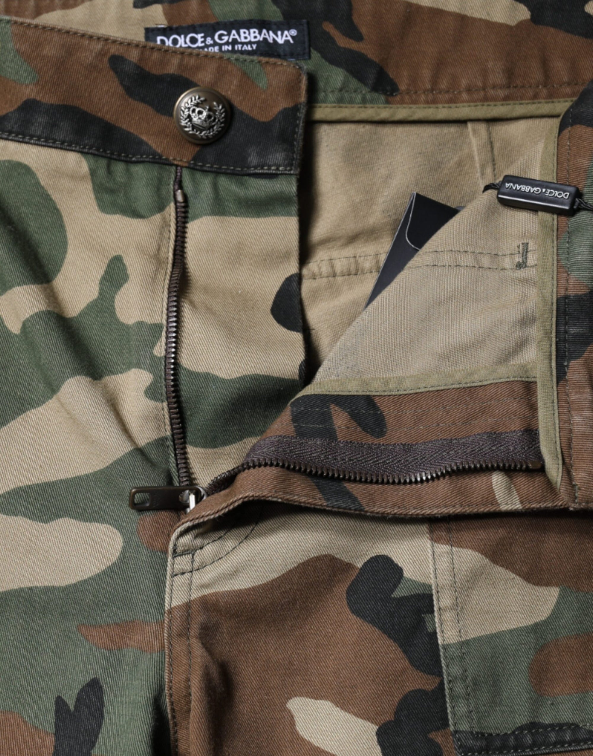 Dolce &amp; Gabbana Multicolor Camouflage Cargo Pants