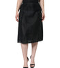 Dolce & Gabbana Black Viscose High Waist Pencil Cut Skirt