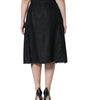Dolce & Gabbana Black Viscose High Waist Pencil Cut Skirt