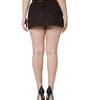 Dolce & Gabbana Brown Virgin Wool Mid Waist A-line Mini Skirt