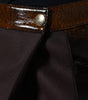Dolce & Gabbana Brown Virgin Wool Mid Waist A-line Mini Skirt