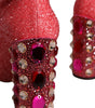 Dolce & Gabbana Pink Crystal Lurex Fantasy High Boots Shoes