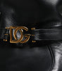 Dolce & Gabbana Black Leather Logo Mid Calf Boots Shoes