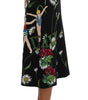 Dolce & Gabbana Embellished A-Line Mid-Calf Skirt