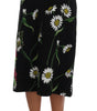 Dolce & Gabbana Embellished A-Line Mid-Calf Skirt