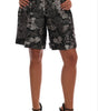 Dolce &amp; Gabbana Elegant High-Waist Brocade Shorts