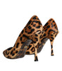 Dolce & Gabbana Brown Leopard Calf Hair Heels Pumps Shoes