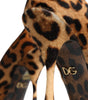 Dolce & Gabbana Brown Leopard Calf Hair Heels Pumps Shoes