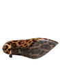 Dolce & Gabbana Brown Leopard Calf Hair Heels Pumps Shoes