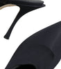 Dolce & Gabbana Black Jersey Stretch Heels Slingback Shoes