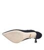 Dolce & Gabbana Black Jersey Stretch Heels Slingback Shoes