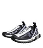 Dolce & Gabbana Black White Sorrento Low Top Sneakers Shoes