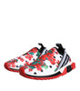 Dolce & Gabbana Multicolor Geranium Sorrento Sneakers Shoes