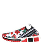 Dolce & Gabbana Multicolor Geranium Sorrento Sneakers Shoes