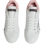 Dolce & Gabbana White Pink Portofino Low Top Sneakers Shoes