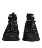 Dolce & Gabbana Black Sorrento Socks Logo Sneakers Shoes