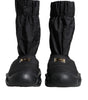 Dolce & Gabbana Black Slip On Wave Socks Sneakers Shoes