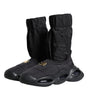 Dolce & Gabbana Black Slip On Wave Socks Sneakers Shoes