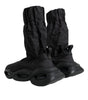 Dolce & Gabbana Black Slip On Wave Socks Sneakers Shoes