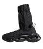 Dolce & Gabbana Black Slip On Wave Socks Sneakers Shoes