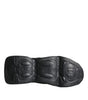 Dolce & Gabbana Black Slip On Wave Socks Sneakers Shoes