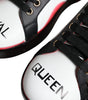 Dolce & Gabbana White Red Crystals Leather Portofino Sneakers Shoes