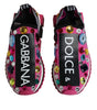 Dolce & Gabbana Pink Sorrento Crystals Low Top Sneakers Shoes