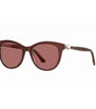 Lunettes de soleil Jimmy Choo en acétate rouge