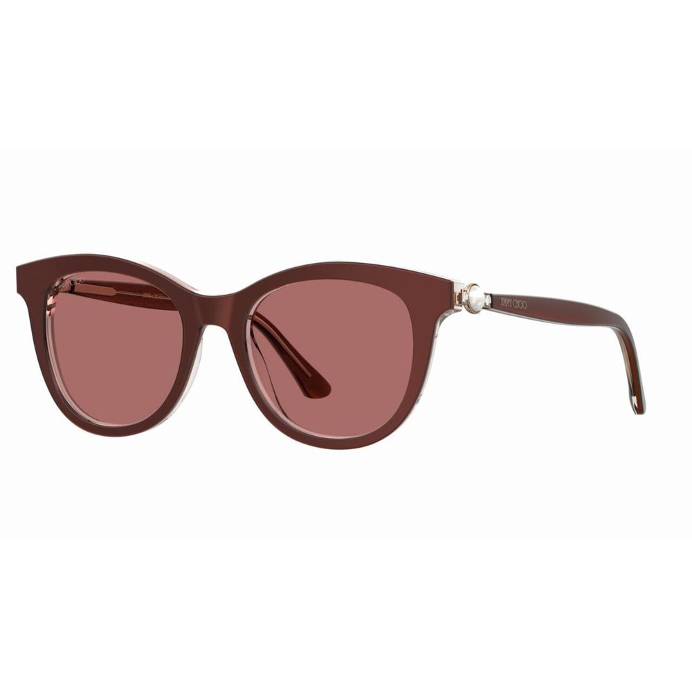 Lunettes de soleil Jimmy Choo en acétate rouge