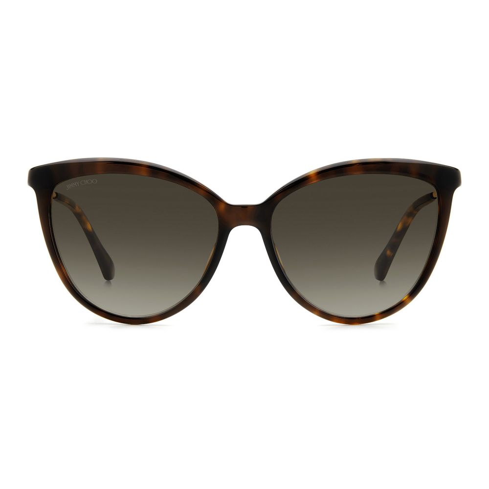 Lunettes de soleil Jimmy Choo en métal marron