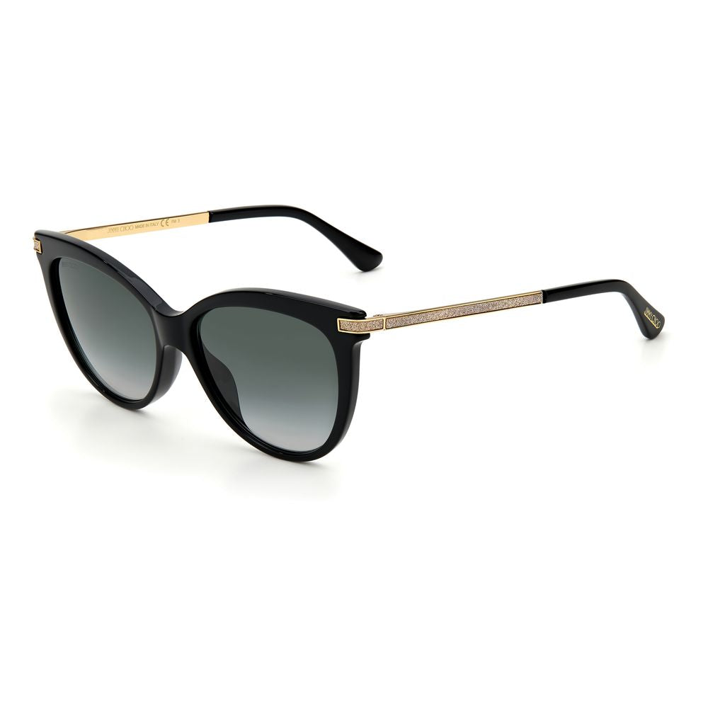 Lunettes de soleil Jimmy Choo en acétate noir