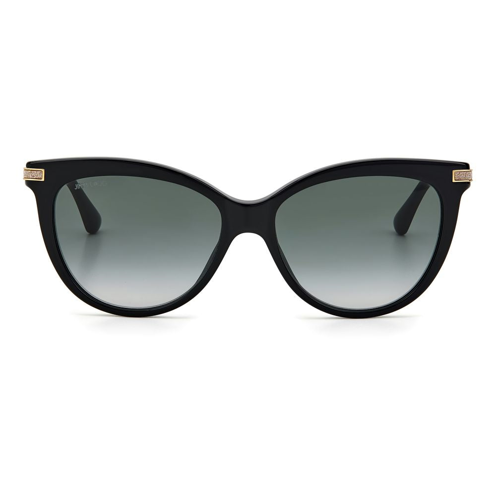 Lunettes de soleil Jimmy Choo en acétate noir