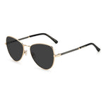 Lunettes de soleil Jimmy Choo en métal doré