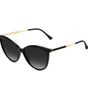 Lunettes de soleil Jimmy Choo en métal noir