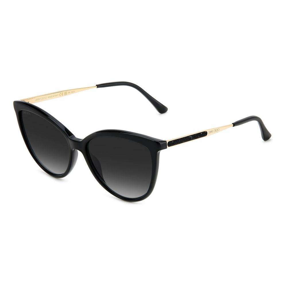 Lunettes de soleil Jimmy Choo en métal noir