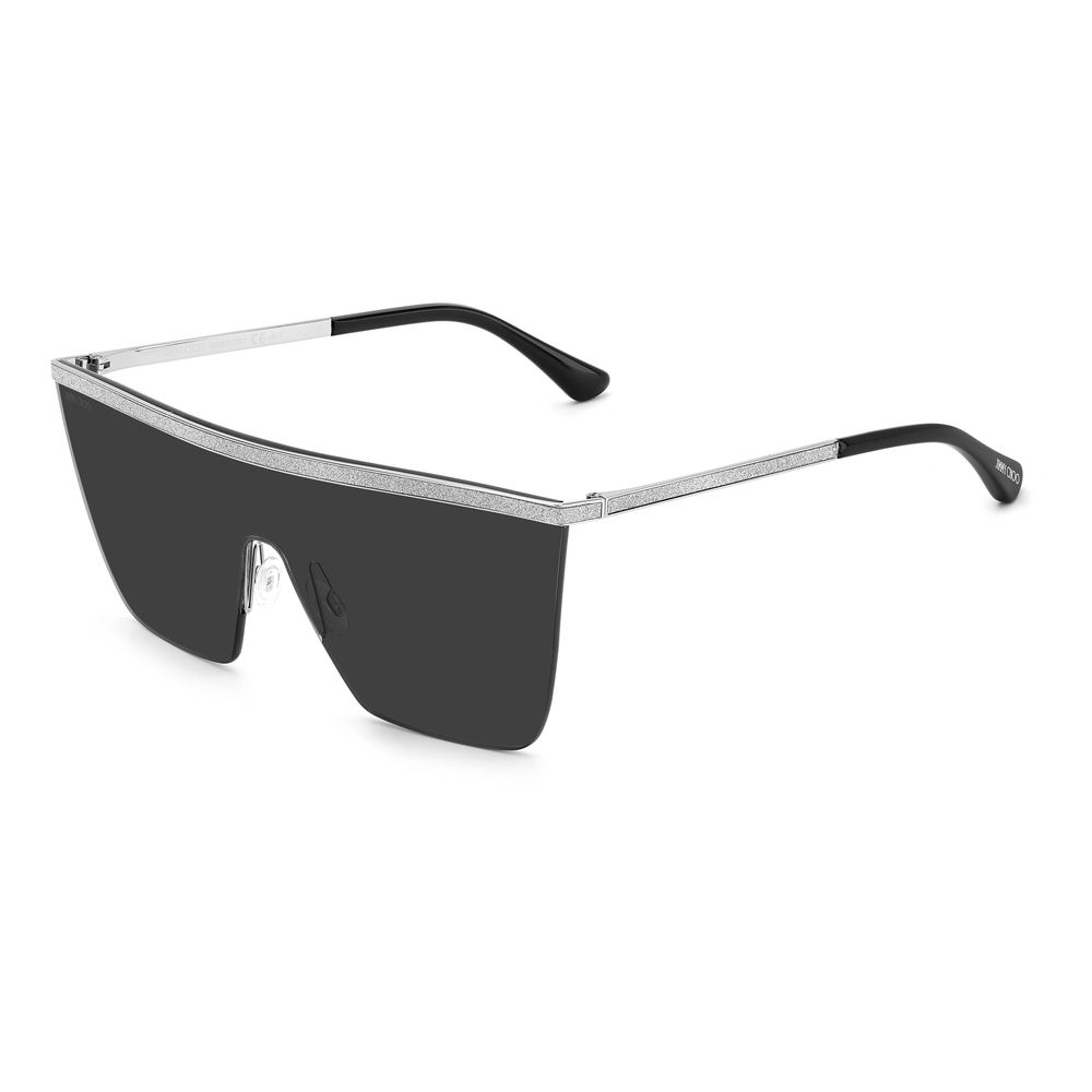 Lunettes de soleil Jimmy Choo en métal gris