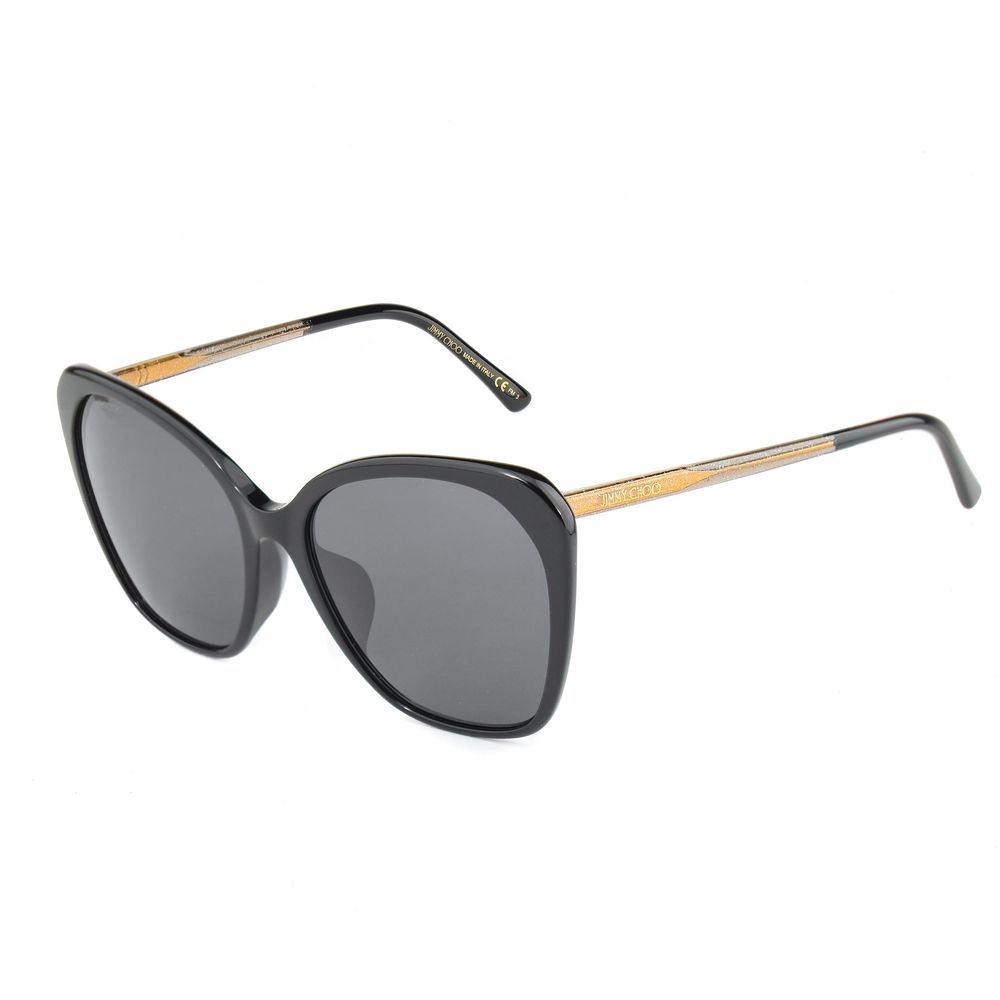 Lunettes de soleil Jimmy Choo en métal noir