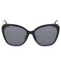Lunettes de soleil Jimmy Choo en métal noir
