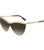 Lunettes de soleil Jimmy Choo en métal doré