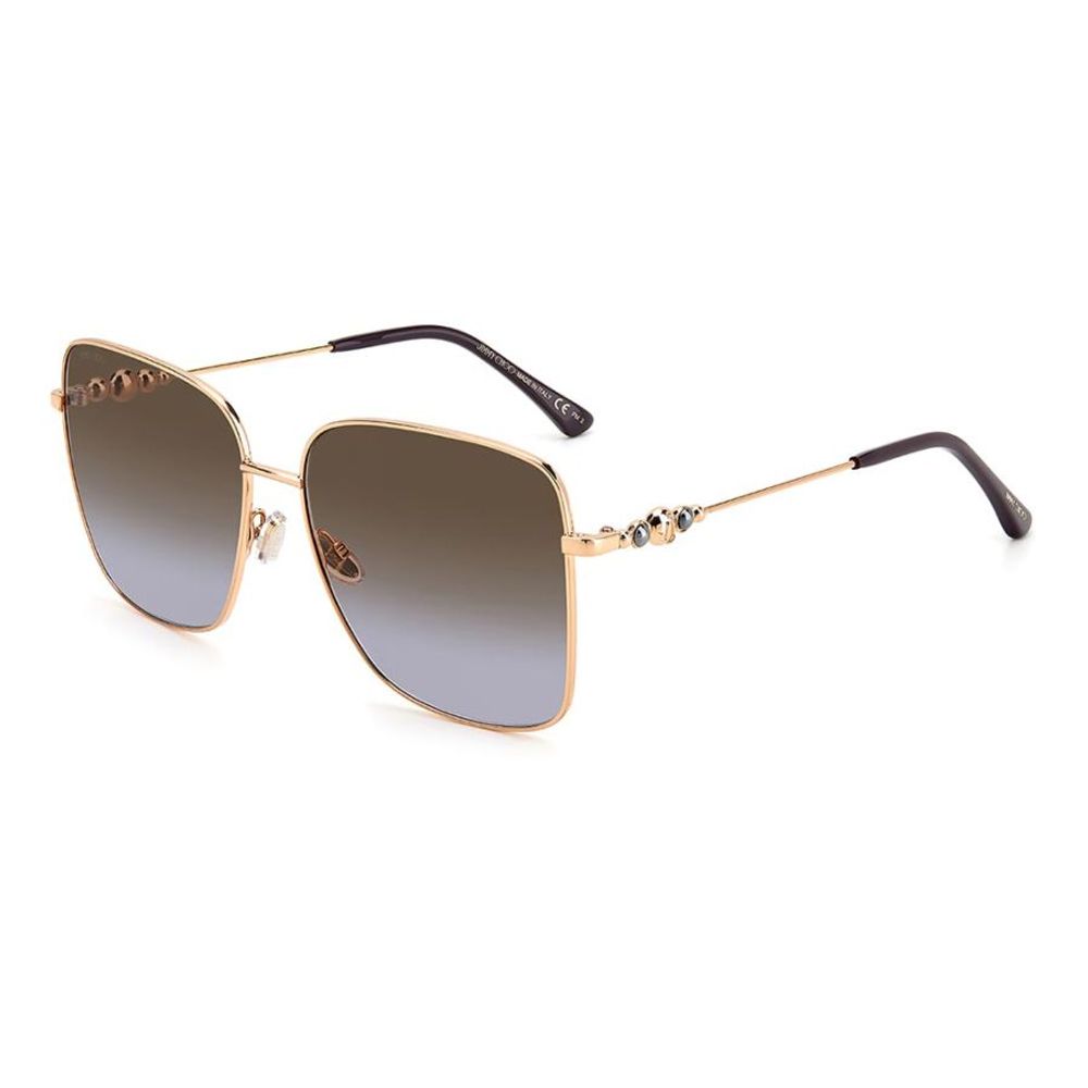 Lunettes de soleil Jimmy Choo en métal doré