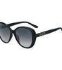 Lunettes de soleil injectées noires Jimmy Choo